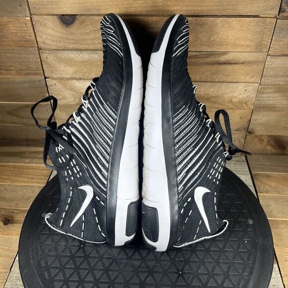 Nike Womens Size 8.5 Free Transform Flyknit 833410-010 Black Running Sneakers - Picture 8 of 10